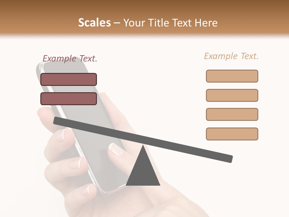 Isolated Touch Screen Background PowerPoint Template