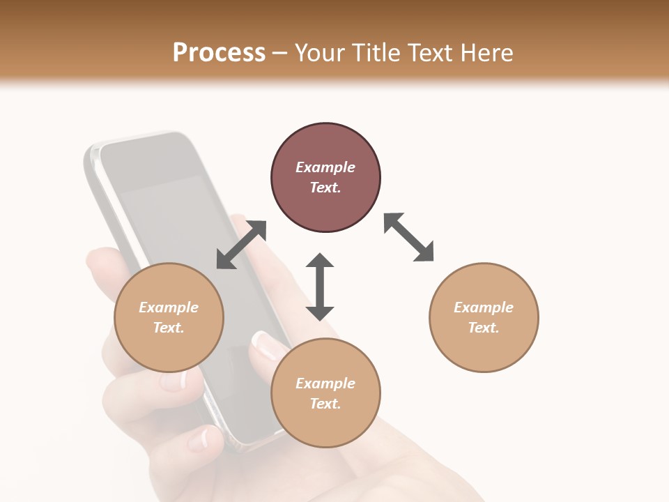 Isolated Touch Screen Background PowerPoint Template