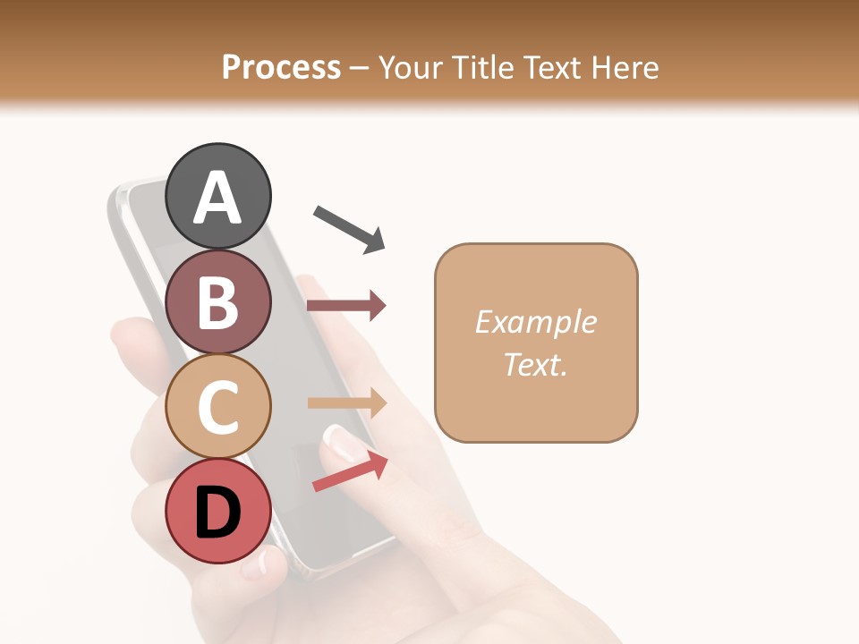 Isolated Touch Screen Background PowerPoint Template