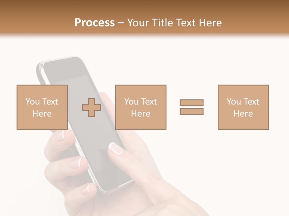 Isolated Touch Screen Background PowerPoint Template