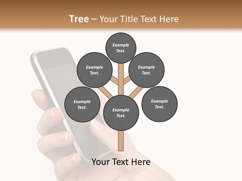 Isolated Touch Screen Background PowerPoint Template