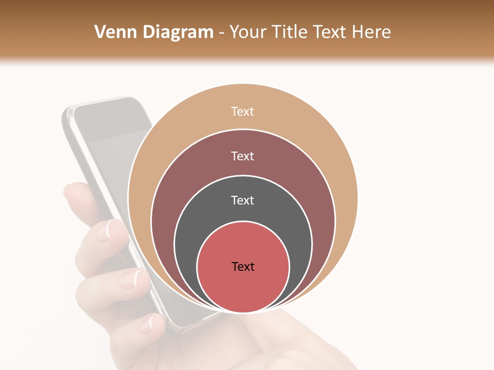 Isolated Touch Screen Background PowerPoint Template