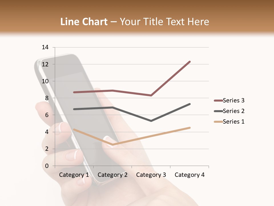 Isolated Touch Screen Background PowerPoint Template