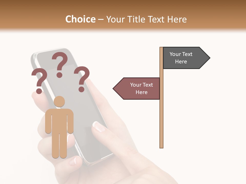 Isolated Touch Screen Background PowerPoint Template