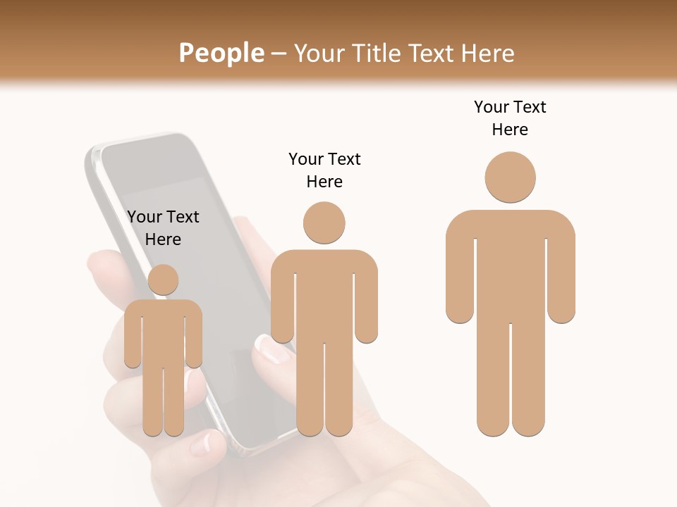 Isolated Touch Screen Background PowerPoint Template