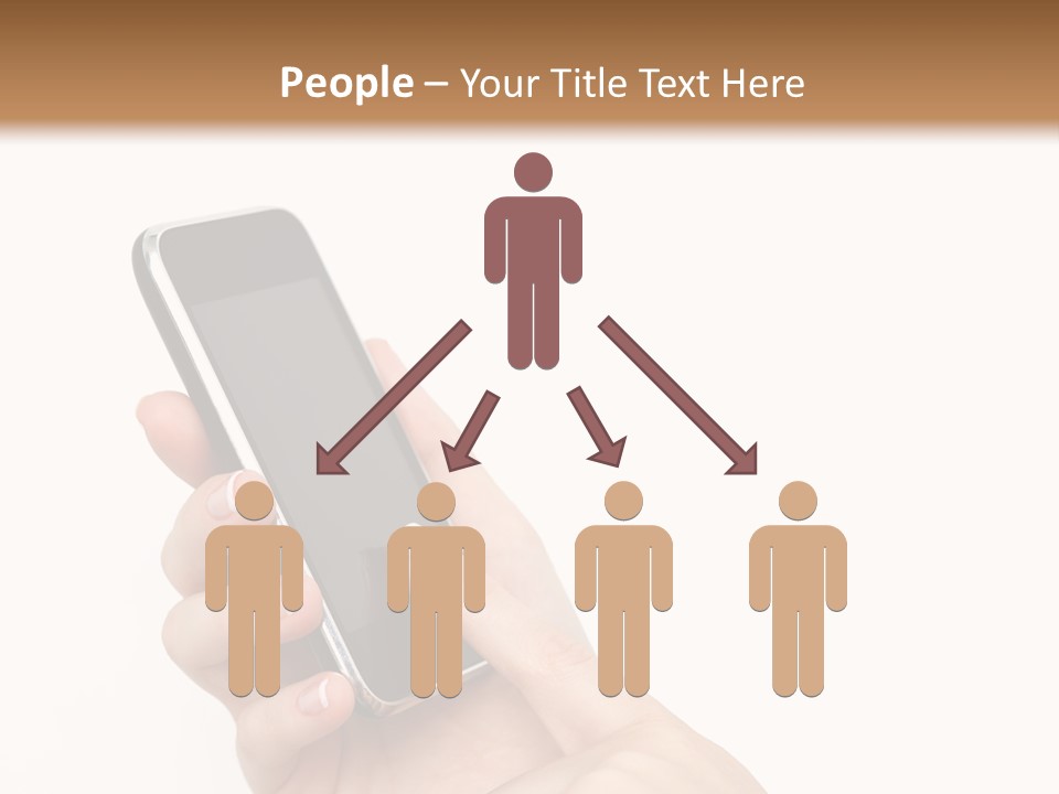 Isolated Touch Screen Background PowerPoint Template