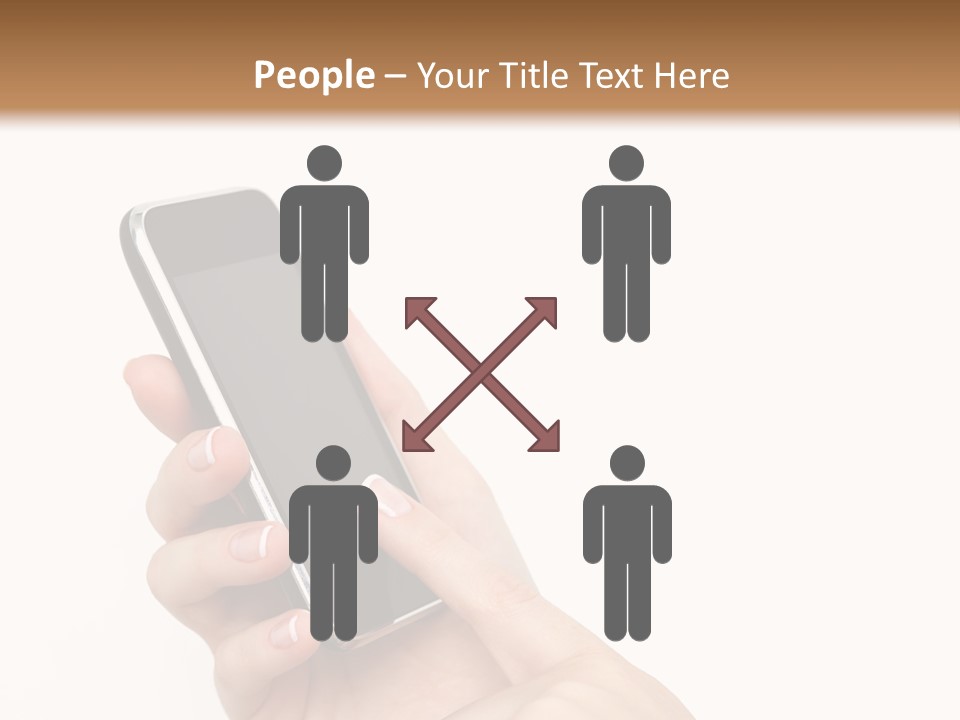 Isolated Touch Screen Background PowerPoint Template