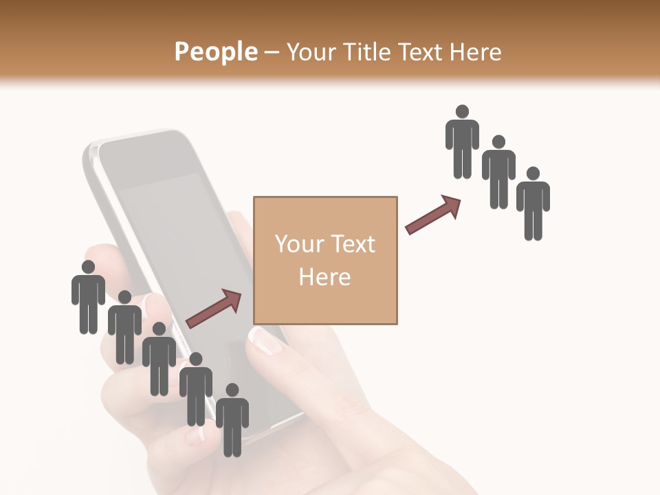 Isolated Touch Screen Background PowerPoint Template