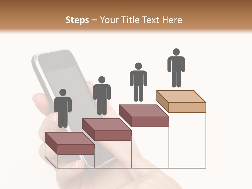 Isolated Touch Screen Background PowerPoint Template