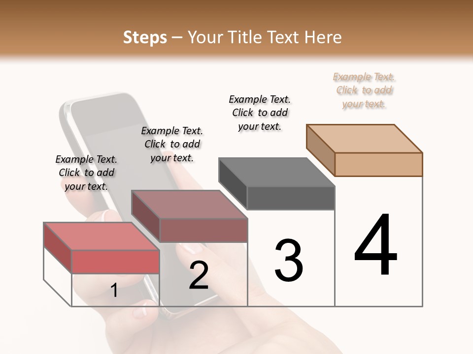Isolated Touch Screen Background PowerPoint Template