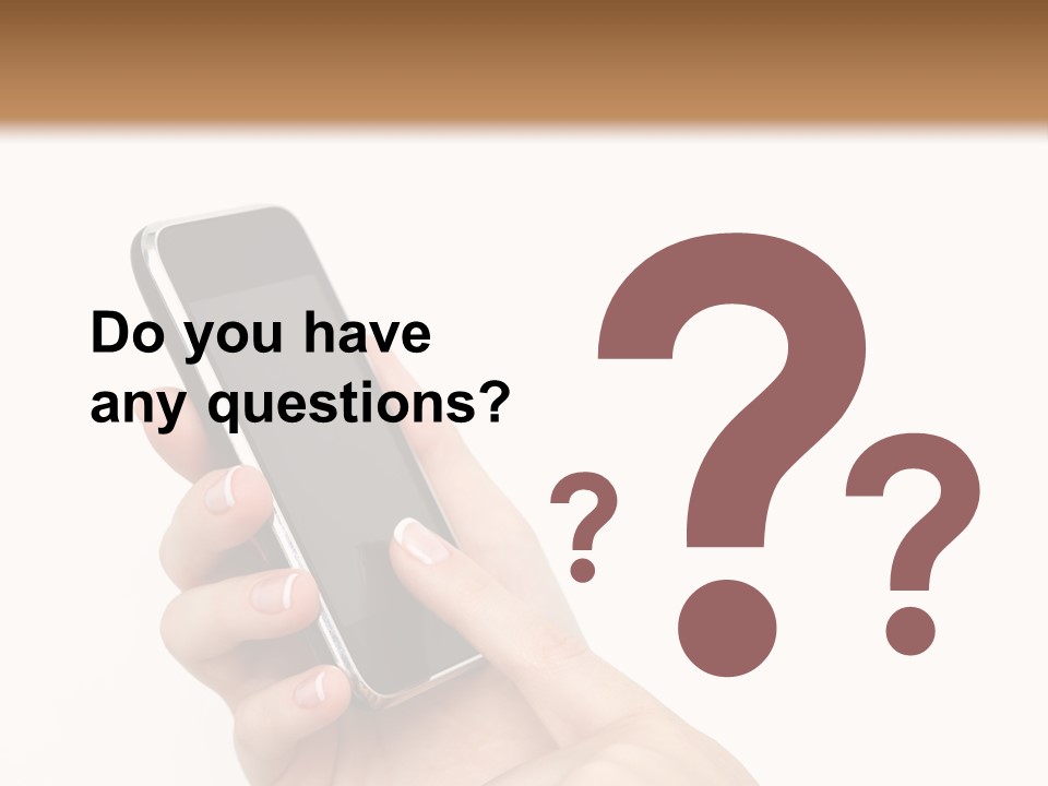 Isolated Touch Screen Background PowerPoint Template