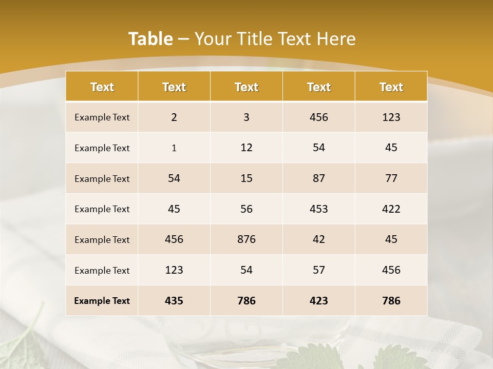 Cold Drink Close Up Lemon Slices PowerPoint Template