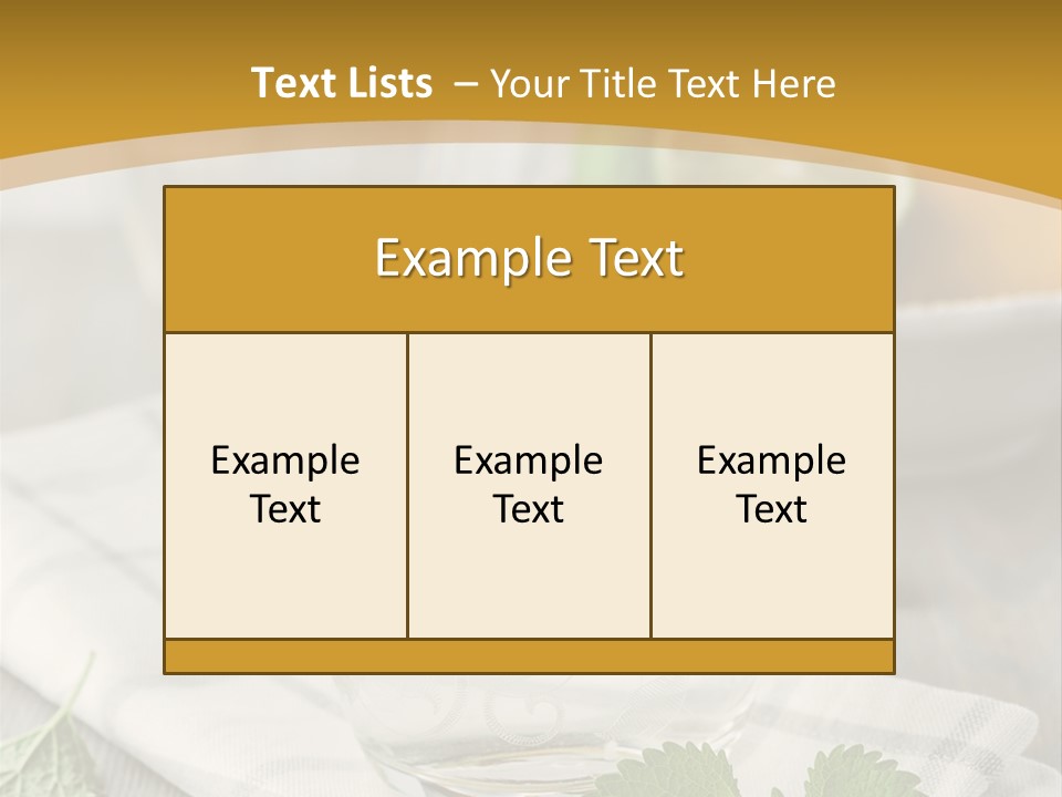 Cold Drink Close Up Lemon Slices PowerPoint Template