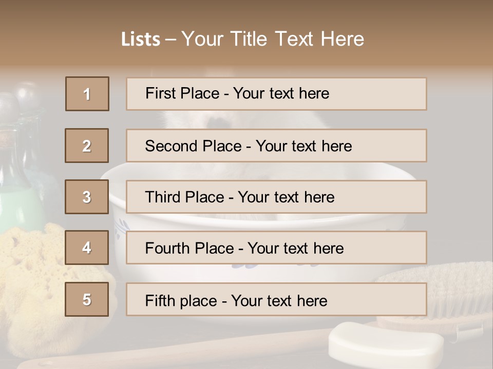 Purebred Brush Copy Space PowerPoint Template