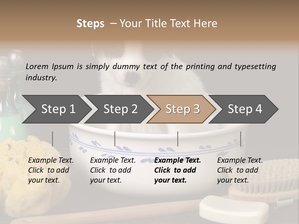Purebred Brush Copy Space PowerPoint Template