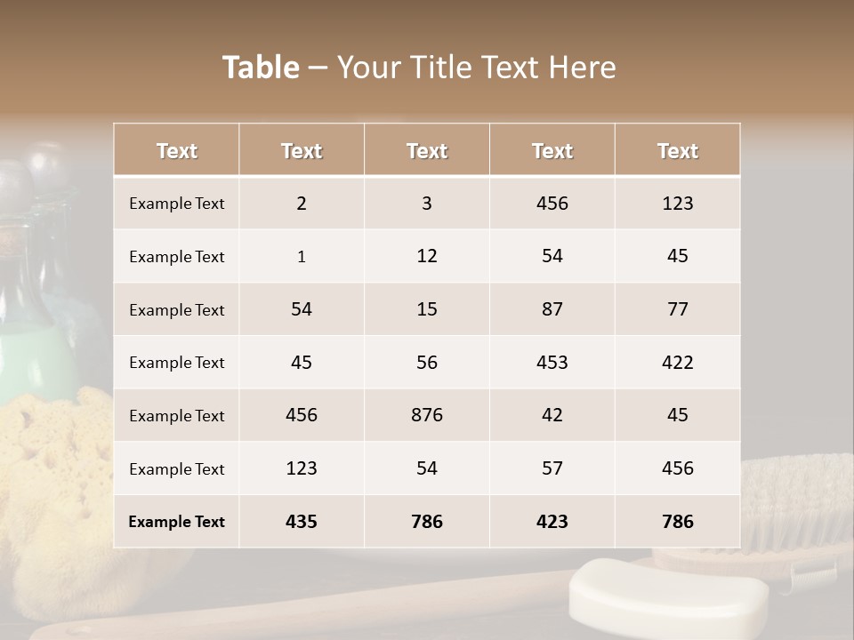 Purebred Brush Copy Space PowerPoint Template