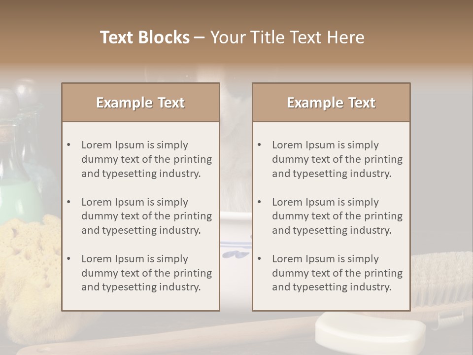 Purebred Brush Copy Space PowerPoint Template