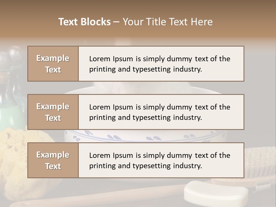 Purebred Brush Copy Space PowerPoint Template