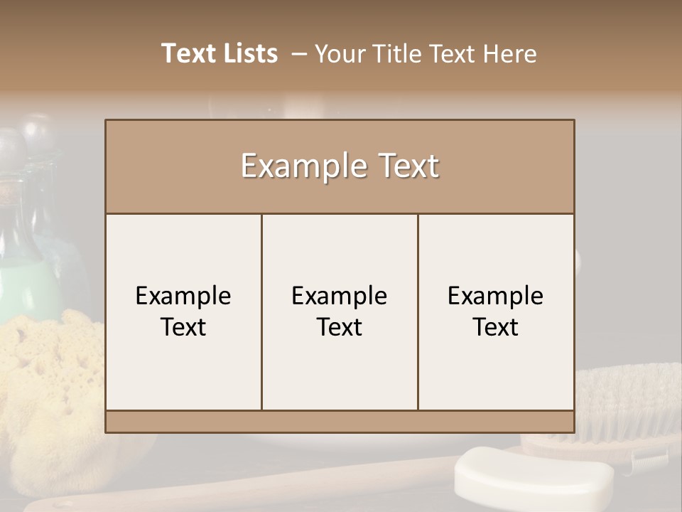 Purebred Brush Copy Space PowerPoint Template