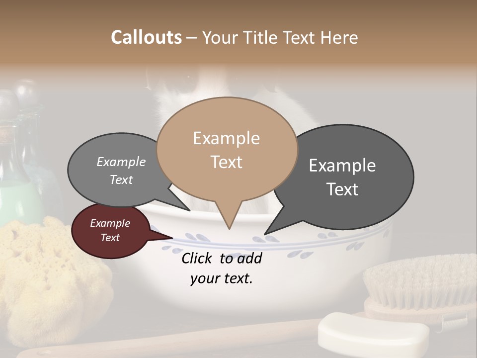 Purebred Brush Copy Space PowerPoint Template