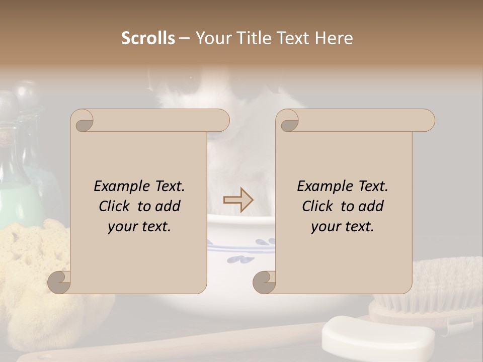 Purebred Brush Copy Space PowerPoint Template