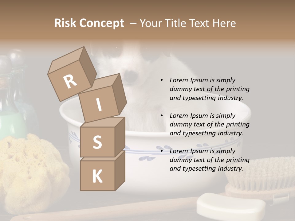 Purebred Brush Copy Space PowerPoint Template