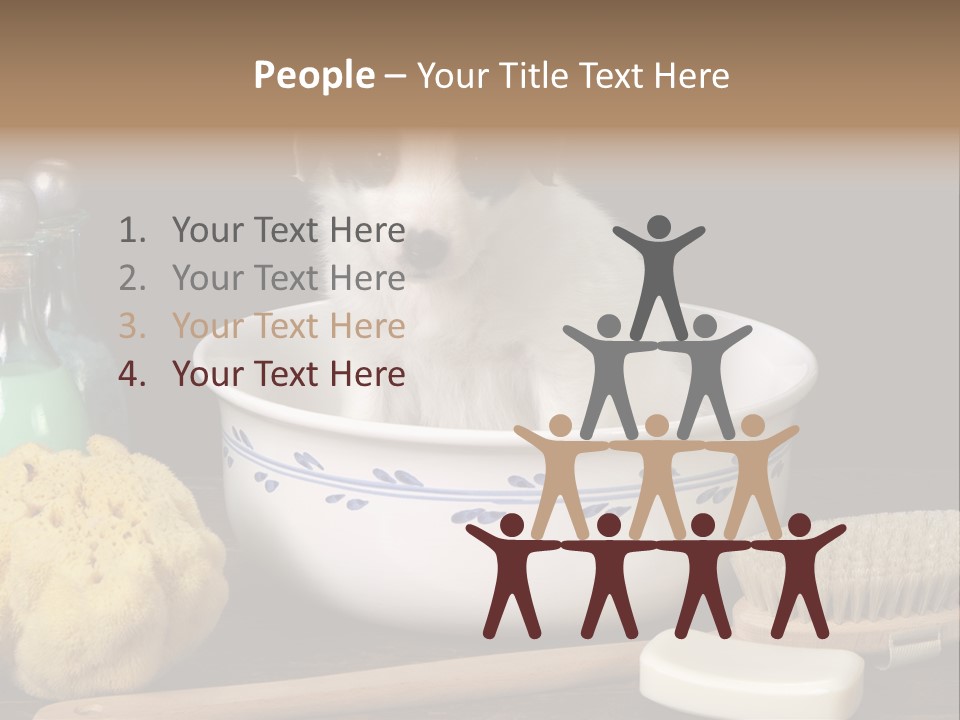 Purebred Brush Copy Space PowerPoint Template