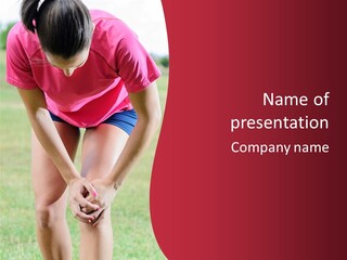 Running Vertical Health PowerPoint Template