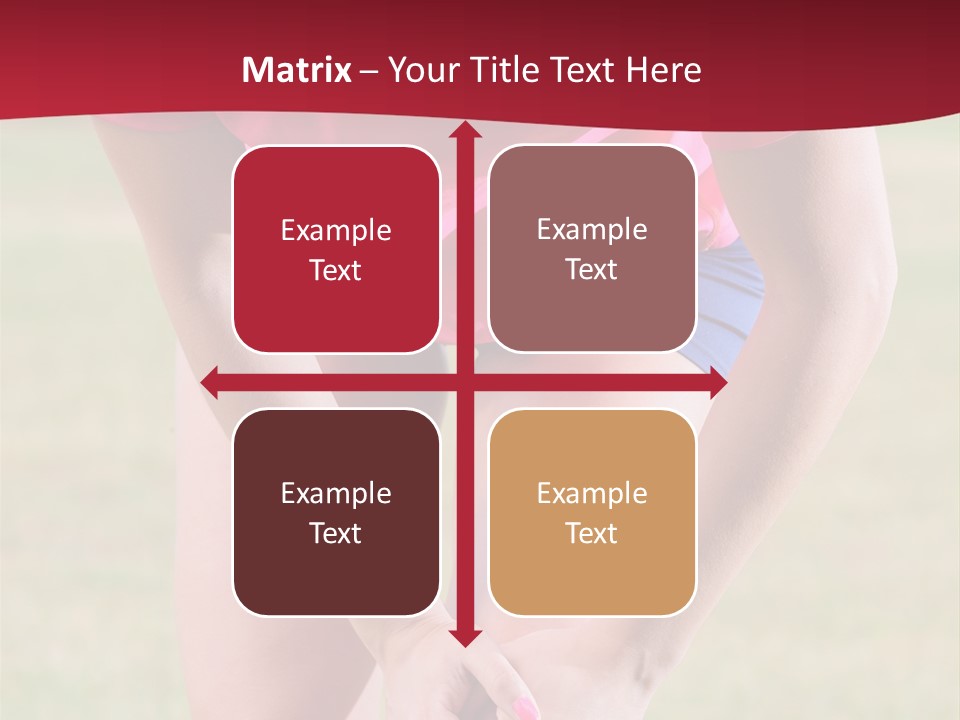 Running Vertical Health PowerPoint Template