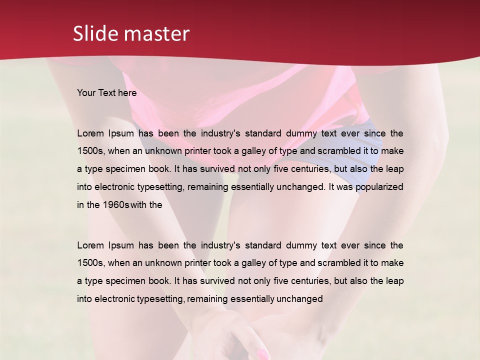 Running Vertical Health PowerPoint Template