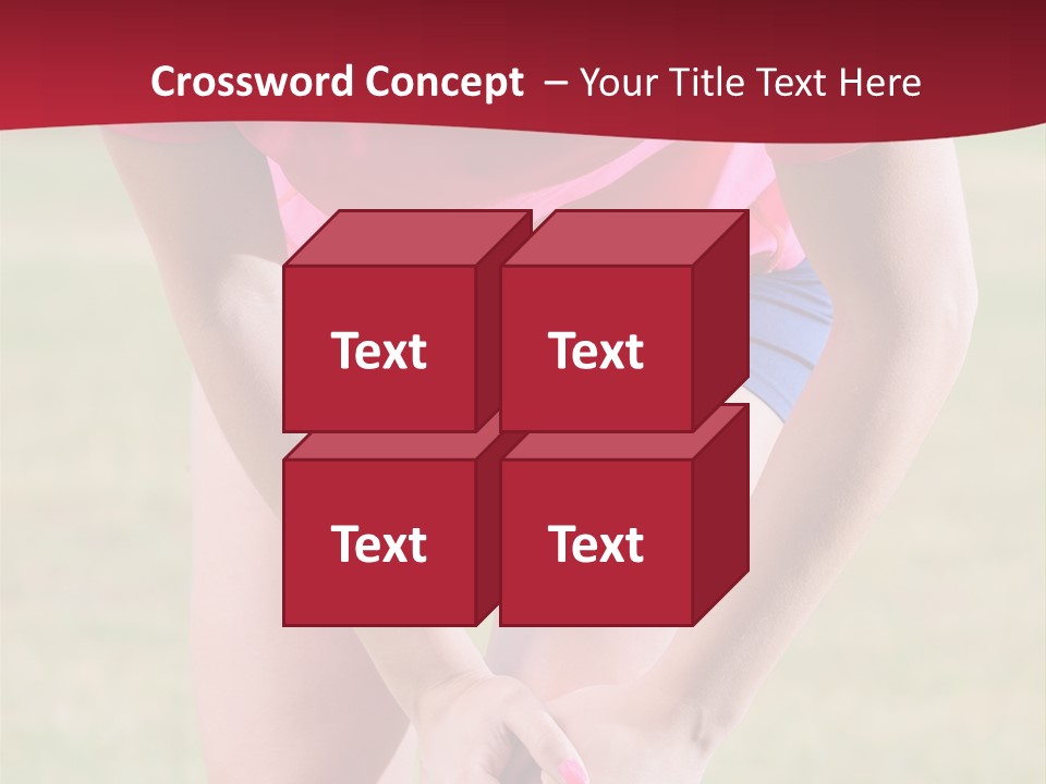 Running Vertical Health PowerPoint Template