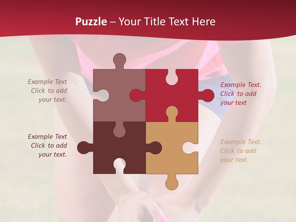 Running Vertical Health PowerPoint Template