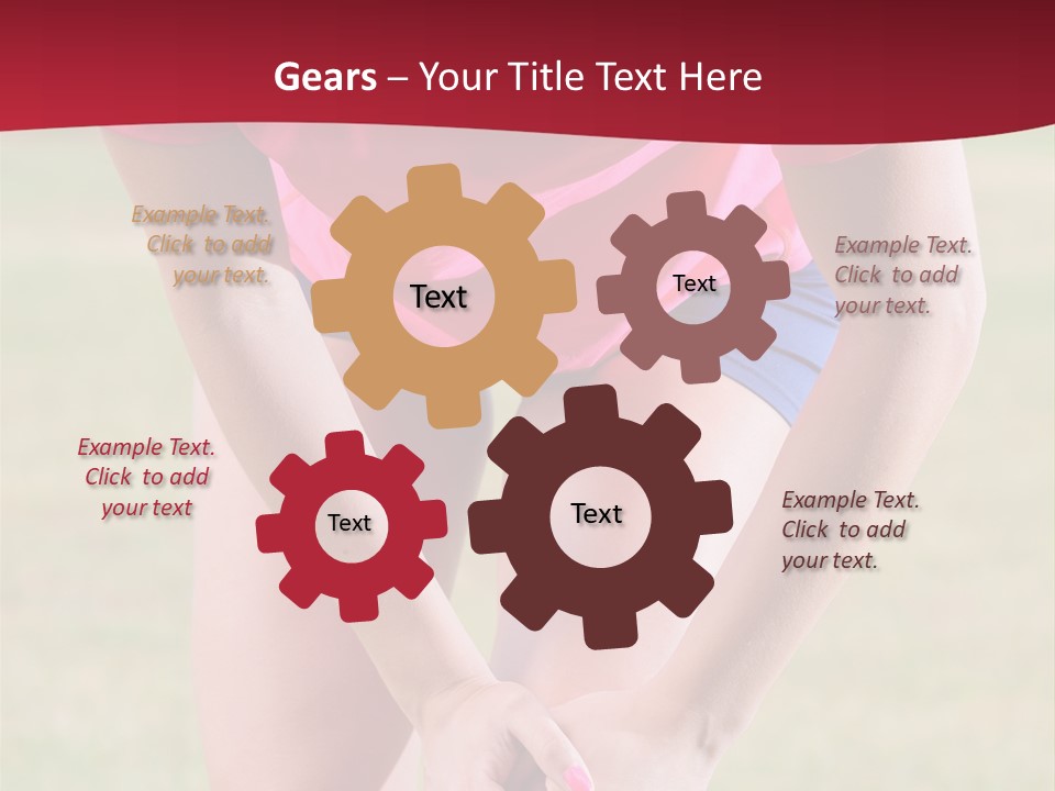 Running Vertical Health PowerPoint Template