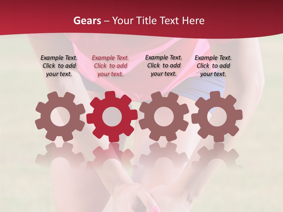 Running Vertical Health PowerPoint Template