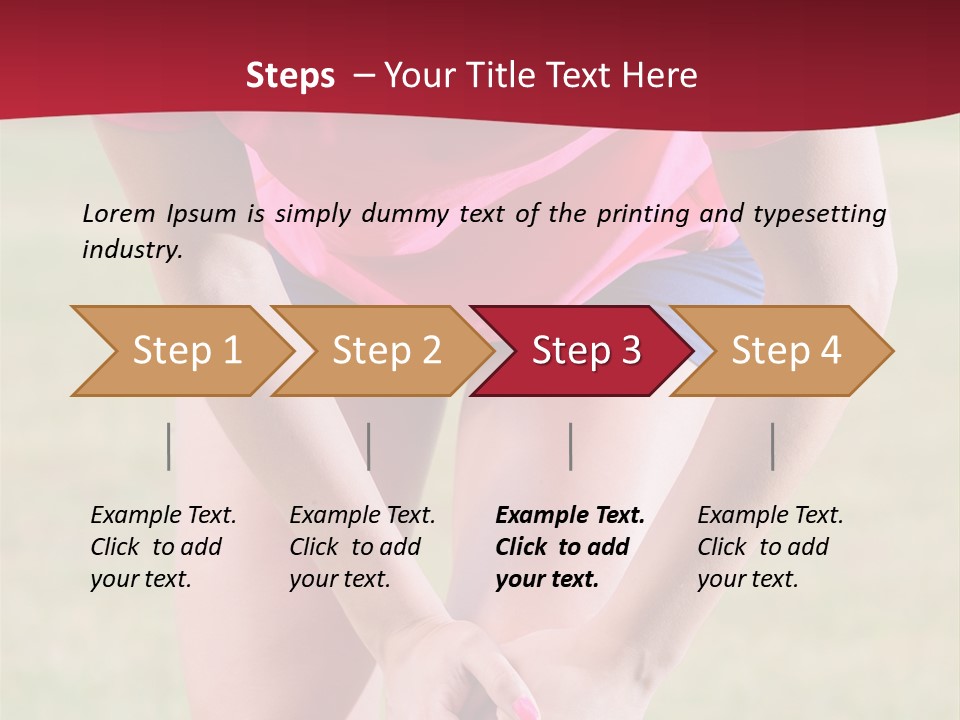 Running Vertical Health PowerPoint Template