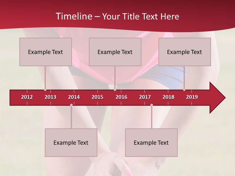 Running Vertical Health PowerPoint Template