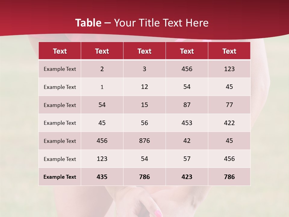 Running Vertical Health PowerPoint Template