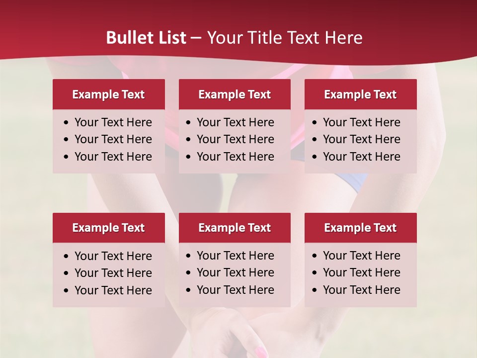 Running Vertical Health PowerPoint Template