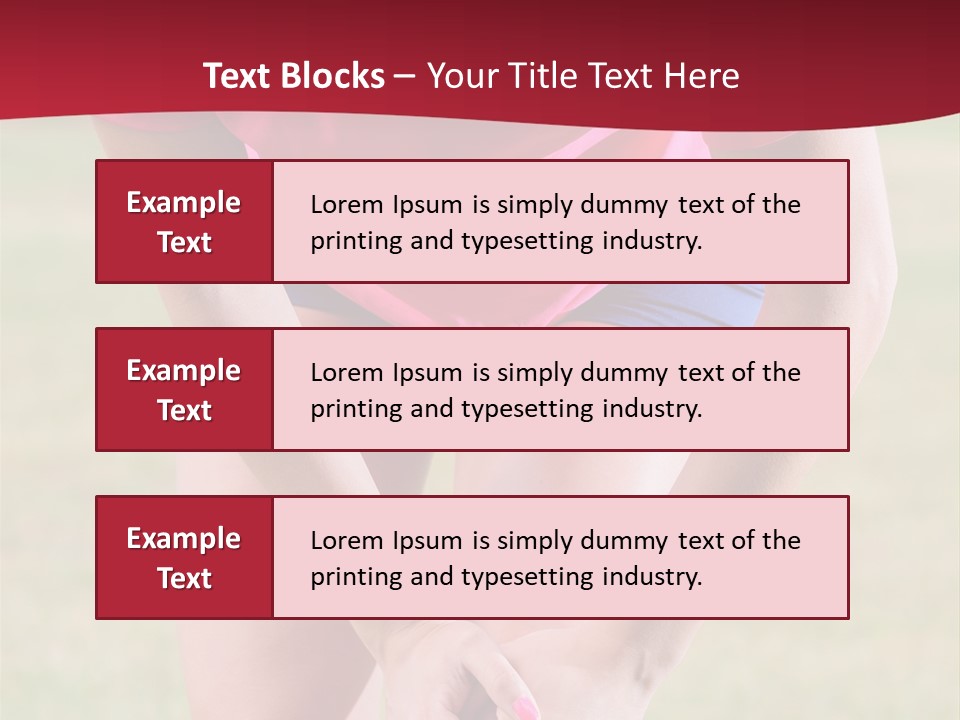 Running Vertical Health PowerPoint Template