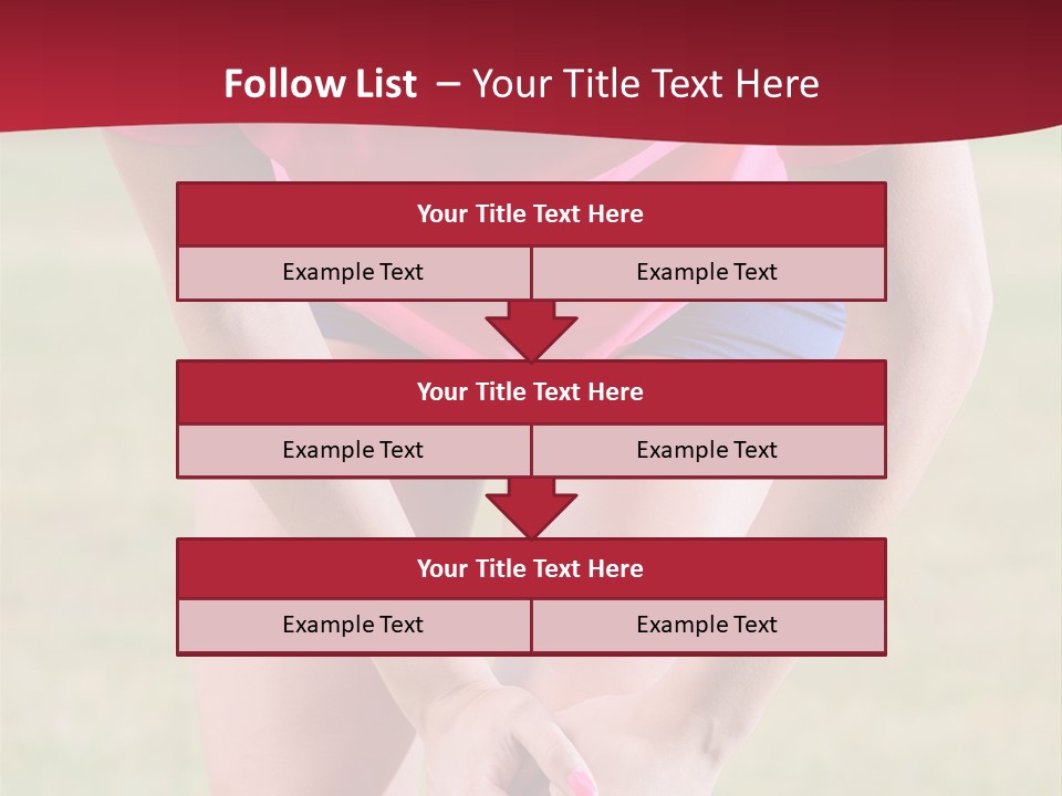 Running Vertical Health PowerPoint Template
