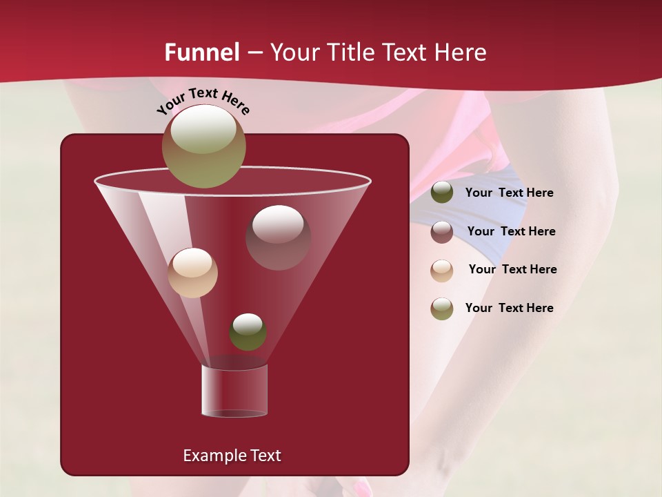 Running Vertical Health PowerPoint Template