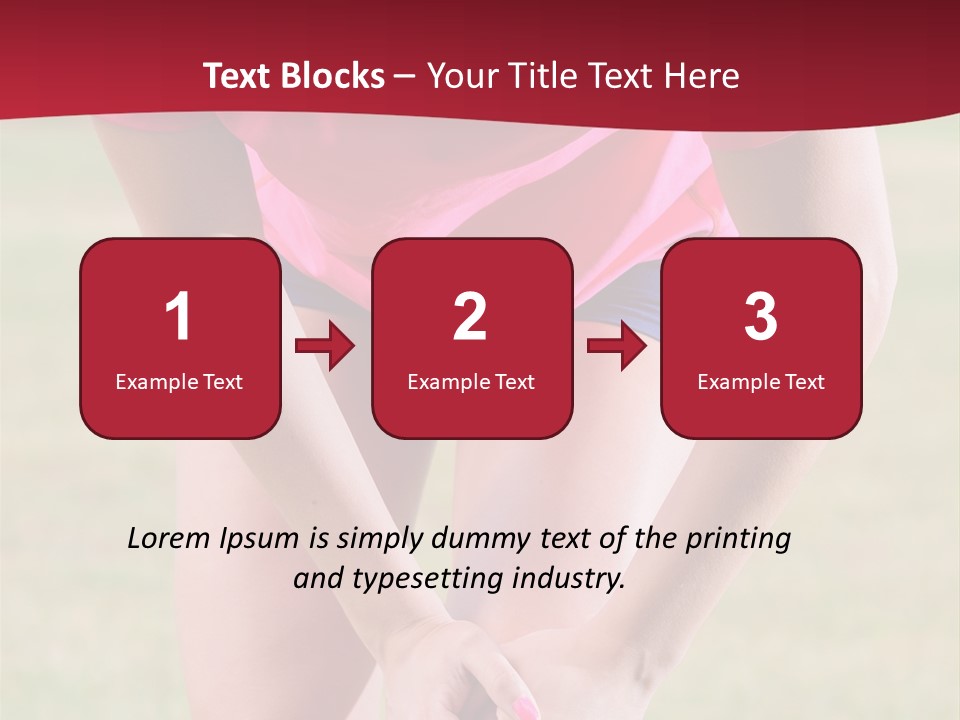 Running Vertical Health PowerPoint Template