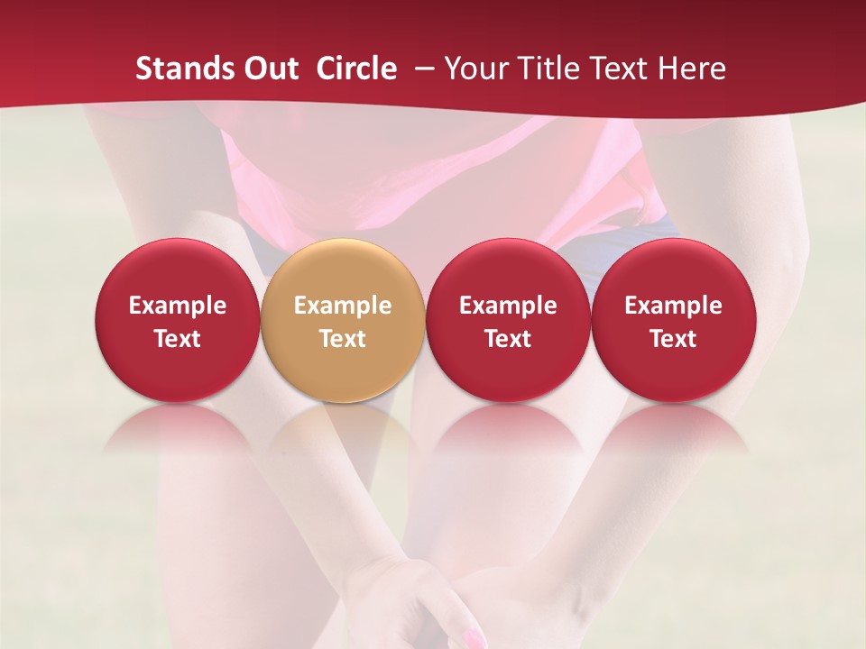 Running Vertical Health PowerPoint Template