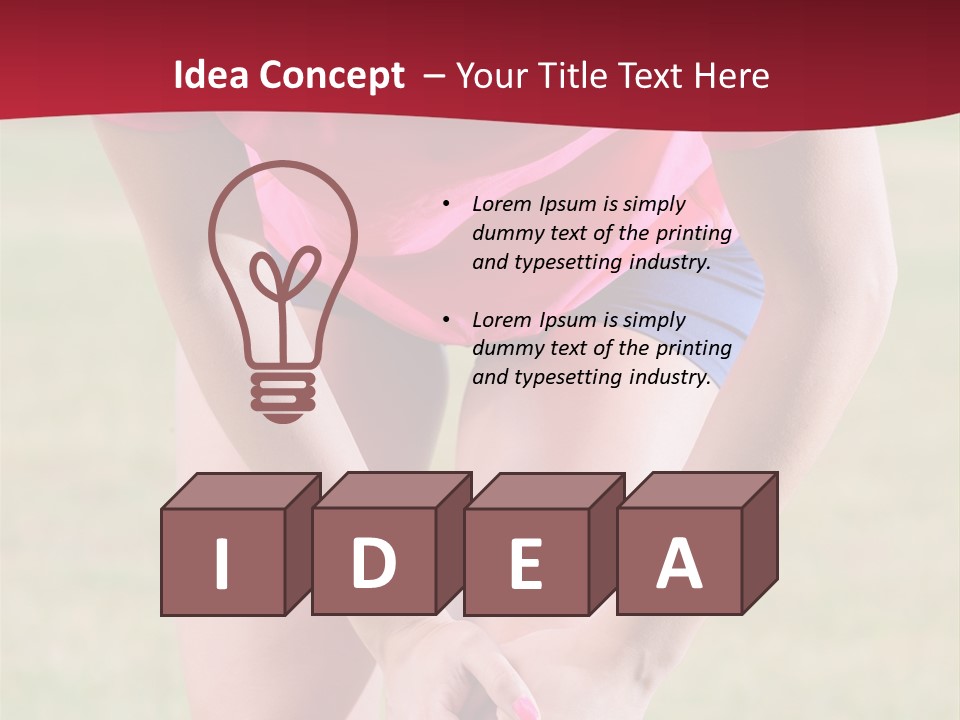 Running Vertical Health PowerPoint Template