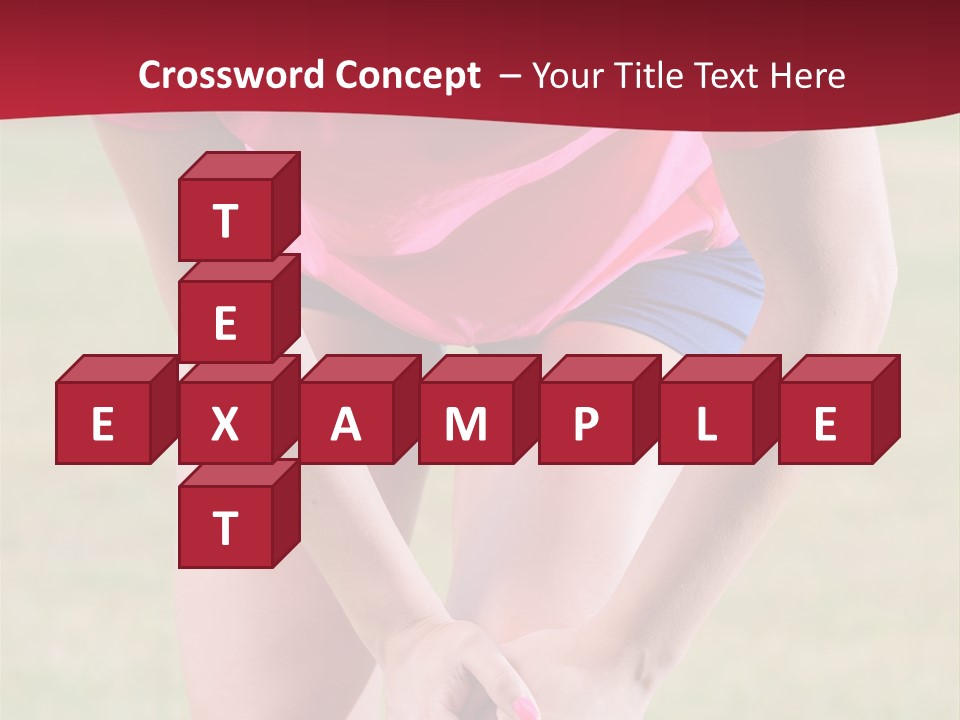 Running Vertical Health PowerPoint Template
