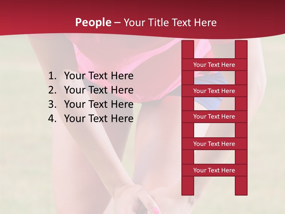 Running Vertical Health PowerPoint Template