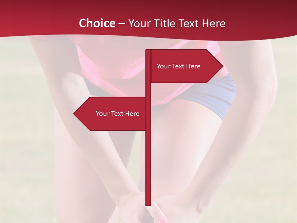 Running Vertical Health PowerPoint Template