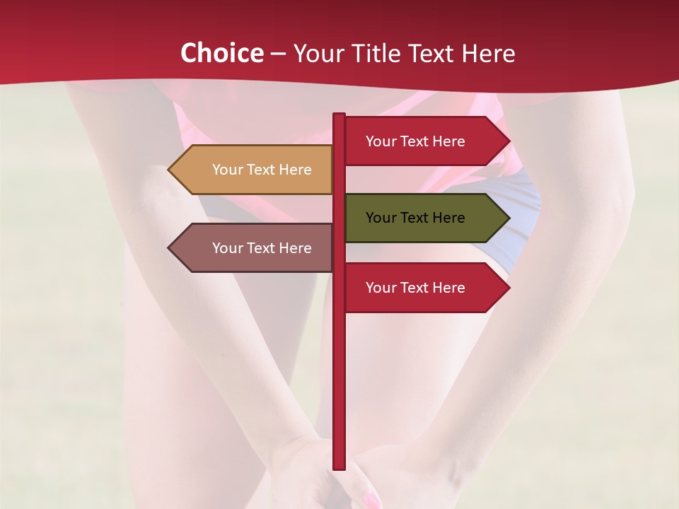 Running Vertical Health PowerPoint Template