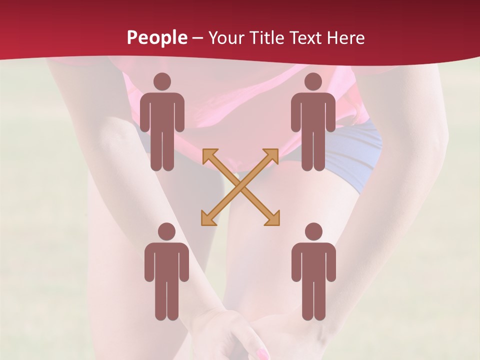 Running Vertical Health PowerPoint Template