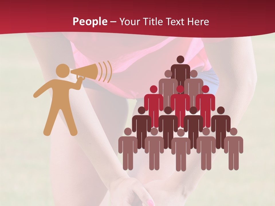 Running Vertical Health PowerPoint Template